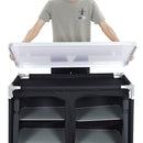Livingandhome Camping Kitchen Table Portable Cabinet Kitchen Storage