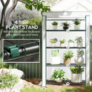 Outsunny 4 Tier Lean-to Mini Greenhouse with Reinforced PE Cover