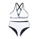 Women Two Piece V-Neckline Bikini Swimsuit