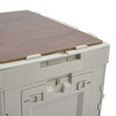 Livingandhome 60L Collapsible 3-Door Storage Box Outdoor Camping Table