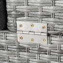 Outsunny Rattan Sofa Set to Daybed - Grey