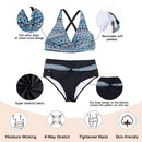 Women Two Piece V-Neckline Bikini Swimsuit