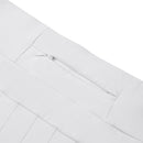 High Waisted Pleated Tennis Skirt With Pockets - White
