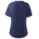 Short Sleeve Loungewear Set Navy Blue