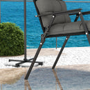 Outsunny 2pc Outdoor Seat Cushion with Backrest, Ties, for Garden