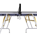 SPORTNOW 9FT Foldable Table Tennis Table with Cover, Net, Paddles, Balls - Blue