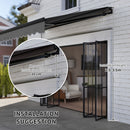 Outsunny 3 x 2.5m Electric Awning with LED Light and Remote Controller