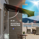Outsunny 3 x 2.5m Electric Awning with LED Light and Remote Controller