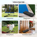 Outsunny Parasol Weights Set of 4, Parasol Base Weights Bags, Black