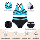 Women Two Piece V-Neckline Bikini Swimsuit