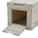 Livingandhome 60L Collapsible 3-Door Storage Box Outdoor Camping Table