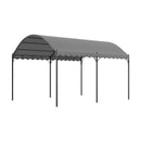 Garden Sanctuary Outdoor Metal Arched Pergola with Shade