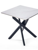 Bradley White Marble Lamp Table