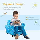 HOMCOM Children's Armchair with  Footrest - Blue