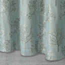 Lewis's Tuscany Eyelet Curtains - Duck Egg