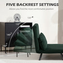 HOMCOM Click Clack 2 Seater Sofa Bed for Living Room, Guest Room