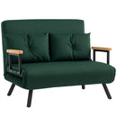 HOMCOM Click Clack 2 Seater Sofa Bed for Living Room, Guest Room