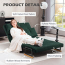 HOMCOM Click Clack 2 Seater Sofa Bed for Living Room, Guest Room