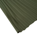 Casual High-Waisted A-Line Pleated Skirt - Green