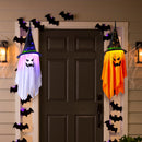 LED Halloween Ghost Witch Hat Set
