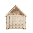 Livingandhome Wooden Christmas Advent Calendar with LED Light