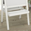 AIYAPLAY 2-in-1 Double-Sided Easel for Kids, with Storage Shelf- Blue
