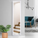 Full Length Mirror, Free Standing or Wall-Mounted Tall Mirror for Bedroom White