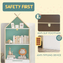 AIYAPLAY Kids Bookshelf with 3 Shelves, Drawer, Anti-tip Device, for Kids Room