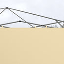 Outsunny 3x3(m) or 3x6m Pop Up Gazebo Side Panels, with Zipped Doors, Beige