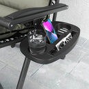 Outsunny 2 Pieces Zero Gravity Chairs, Reclining Folding Sun Lounger, Grey
