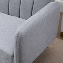 HOMCOM 2 Seater Sofa Bed w/ Adjustable Backrest for Living Room, Guest Room