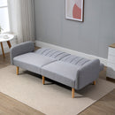 HOMCOM 2 Seater Sofa Bed w/ Adjustable Backrest for Living Room, Guest Room