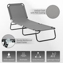 Outsunny Folding Sun Loungers Set of 2 with Adjustable Backrest