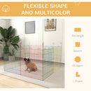 PawHut Pet Playpen Dog Puppy Crate Kennel w/ Door, 60H x ?156cm