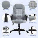 High Back Executive Office Chair PU Leather Desk Chair with Swivel Wheels Grey