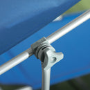 Outsunny Folding Chair Sun Lounger w/ Sunshade Garden Recliner Hammock