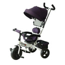 HOMCOM Baby Tricycle with Handle - White Purple