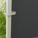 Outsunny Gazebo Replacement Exchangeable Wall Panels W/  Window, Dark Grey
