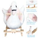HOMCOM Children's Ride on  Swan - White and Pink