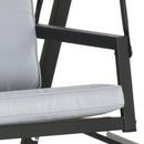 Outsunny 3 Seater Garden Swing Chair With Adjustable Canopy And Cushions, Grey