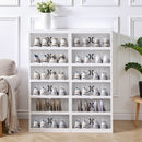 Livingandhome 6-Tier Foldable Storage Box with Magnetic Doors