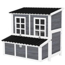 PawHut Wooden Chicken Coop w/ Nesting Box for 4-6 Chickens, 100 x 86 x 100cm