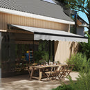 Outsunny 3.5 x 3(m) Electric Retractable Awning w/ Aluminium Frame