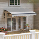 Outsunny 3.5 x 3(m) Electric Retractable Awning w/ Aluminium Frame