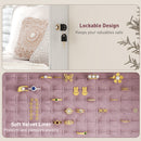 HOMCOM Door Hanging or Wall Mounted Jewellery Cabinet w/ Mirror Lining
