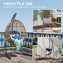 Outsunny Hammock Chair Stand w/ Extra Large Base, Hanging Hammock Stand Only