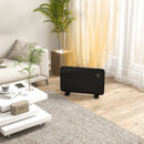Electric Heater with Adjustable Thermostat, Freestanding or Wall Mounted, Black