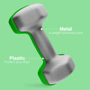 SPORTNOW Set of 2 Hexagonal Dumbbells Weights Pair, 2 x 5kg, Green
