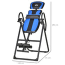 HOMCOM Foldable Gravity Inversion Table, Fitness Bench w/ Soft Ankle Cushions