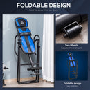 HOMCOM Foldable Gravity Inversion Table, Fitness Bench w/ Soft Ankle Cushions